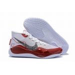 Wholesale Cheap Nike KD 12 Men Shoes White Red Black