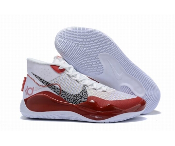 Wholesale Cheap Nike KD 12 Men Shoes White Red Black