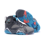 Wholesale Cheap Kids' Air Jordan 7 Retro Shoes Gray/blue-orange