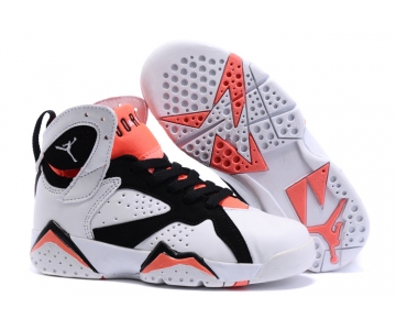 Wholesale Cheap Kids' Air Jordan 7 Retro Shoes White/red-black
