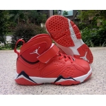 Wholesale Cheap Kid's Air Jordan 7 Shoes Red/Black-White