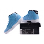 Wholesale Cheap Air Jordan 11 Boys&Girls Shoes Ultimate Gift Of Flight Blue/white