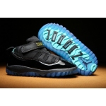 Wholesale Cheap Air Jordan 11 Kid & Baby shoes Black/Gamma Blue