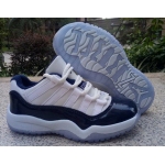 Wholesale Cheap Kids Air Jordan 11 Georgetown White/Blue