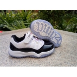 Wholesale Cheap Kids Air Jordan 11 Low Shoes White/Black