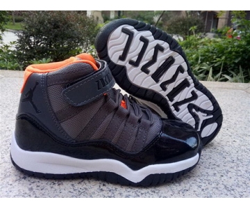 Wholesale Cheap Kids Air Jordan 11 Shoes Black/white