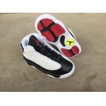 Wholesale Cheap Little Kids Jordan 13 Shoes White Black Red