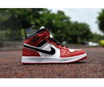 Wholesale Cheap Kids Air Jordan 1 Chicago Red/black-white