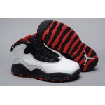Wholesale Cheap Air Jordan 10 Retro Kids Shoes White/black-red