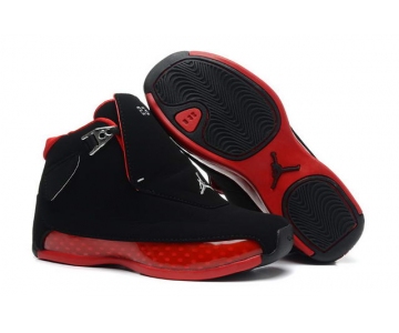Wholesale Cheap Air Jordan 18 Kid Shoes Black/Red