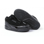 Wholesale Cheap Air Jordan III Kid Black cat Black
