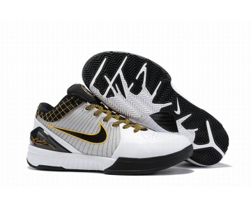 Wholesale Cheap Nike Kobe 4 Shoes White Black Yellow