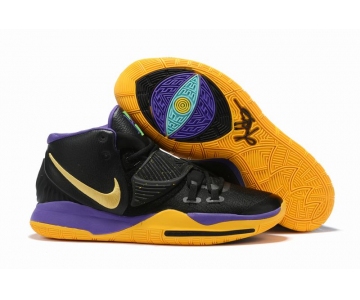 Wholesale Cheap Nike Kyrie 6 Men Shoes Black Purple Gold