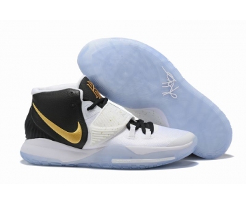 Wholesale Cheap Nike Kyrie 6 Men Shoes Black White Gold