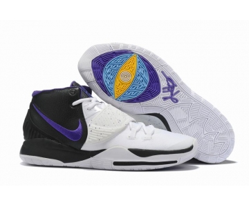Wholesale Cheap Nike Kyrie 6 Men Shoes Black White Purple