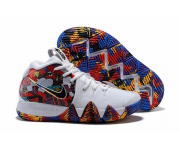 Wholesale Cheap Nike Kyire 4 NCAA Colorful White