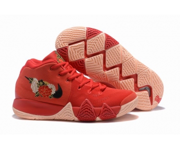 Wholesale Cheap Nike Kyire 4 Red Flower-logo