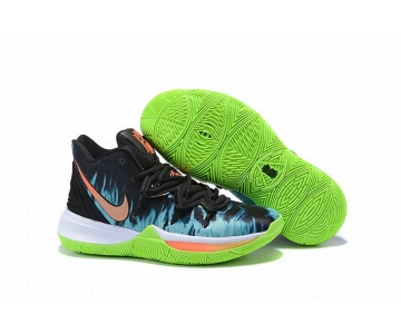 Wholesale Cheap Nike Kyire 5 Black Green Flame