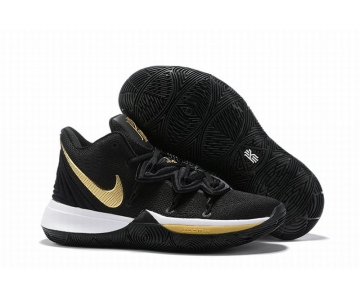 Wholesale Cheap Nike Kyire 5 Black White Gold-logo