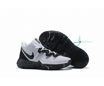 Wholesale Cheap Nike Kyire 5 White Black Black-logo