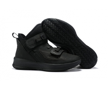 Wholesale Cheap Nike Lebron James Soldier 13 Shoes All Black