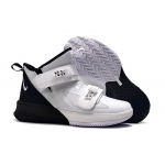 Wholesale Cheap Nike Lebron James Soldier 13 Shoes White Black