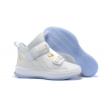 Wholesale Cheap Nike Lebron James Soldier 13 Shoes White Gold