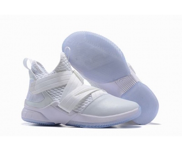 Wholesale Cheap Nike Lebron James Soldier 12 Shoes Pure White