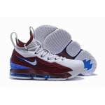 Wholesale Cheap Nike Lebron James 15 Air Cushion Shoes ACG Blendent Wine Red White Blue