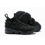 Wholesale Cheap Nike Lebron James 15 Air Cushion Shoes Black Flowers and Plants