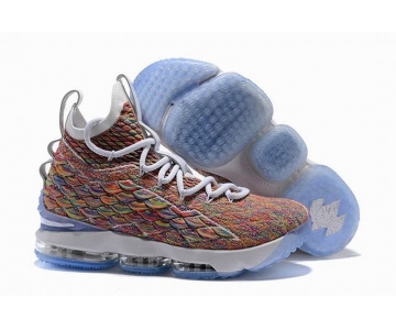 Wholesale Cheap Nike Lebron James 15 Air Cushion Shoes Colors White
