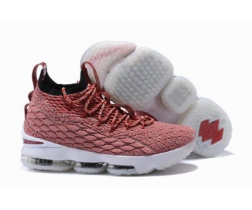 Wholesale Cheap Nike Lebron James 15 Air Cushion Shoes University Red