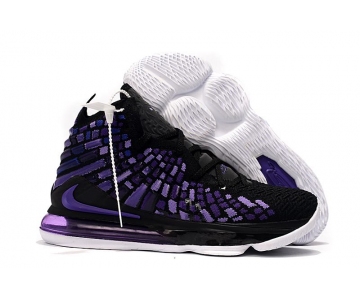 Wholesale Cheap Nike Lebron James 17 Air Cushion Shoes Black Purple