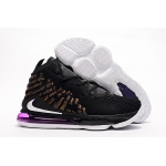Wholesale Cheap Nike Lebron James 17 Air Cushion Shoes Purple-Golden Dynasty