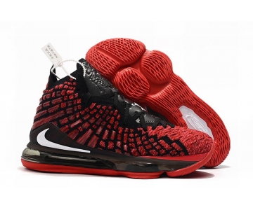 Wholesale Cheap Nike Lebron James 17 Air Cushion Shoes Red Black