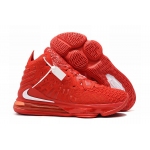 Wholesale Cheap Nike Lebron James 17 Air Cushion Shoes Red White