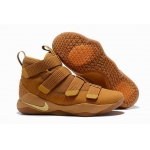 Wholesale Cheap Nike Lebron James Soldier 11 Shoes Wheat Yellow