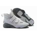 Wholesale Cheap Nike Lebron James Soldier 11 Shoes White Grey