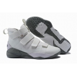 Wholesale Cheap Nike Lebron James Soldier 11 Shoes White Grey