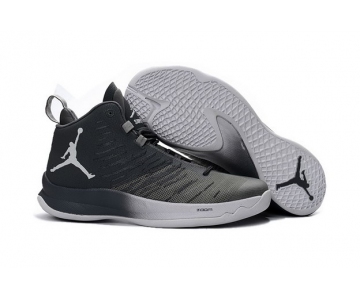 Wholesale Cheap Air Jordan Super Fly 5 X Shoes Black/Grey