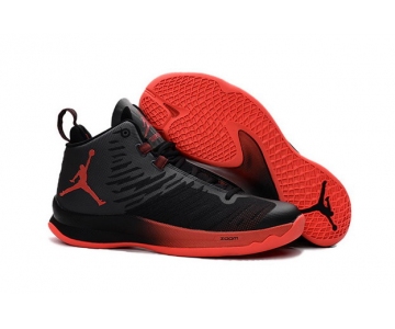 Wholesale Cheap Air Jordan Super Fly 5 X Shoes Black/Red