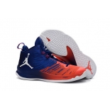Wholesale Cheap Air Jordan Super Fly 5 X Shoes Blue/red-white