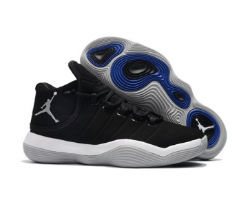 Wholesale Cheap Jordan Super.Fly 2017 Shoes Black/White-Grey-Blue