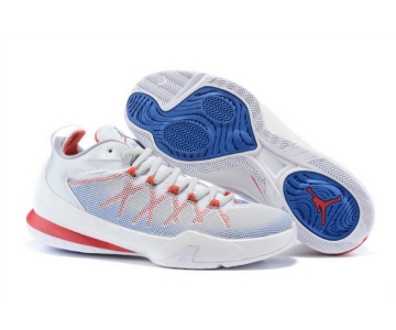 Wholesale Cheap Jordan CP3 VIII Shoes White/red-blue