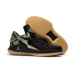 Wholesale Cheap Air Jordan 32 Low Camo Prints Black/Green-Brown