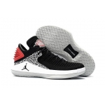 Wholesale Cheap Air Jordan 32 XXXI Low Shoes Black/Red-White-Gray Cement