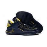 Wholesale Cheap Air Jordan 32 XXXI Low Shoes Deep Blue/Yellow