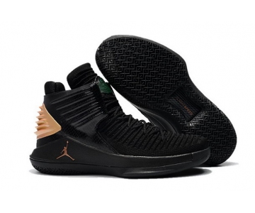 Wholesale Cheap Air Jordan 32 XXXII Shoes Black/Gold