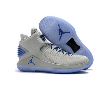 Wholesale Cheap Air Jordan 32 XXXII Shoes White/Blue-Grey