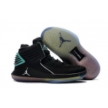 Wholesale Cheap Air Jordan XXXII Retro Shoes Black/gamma blue